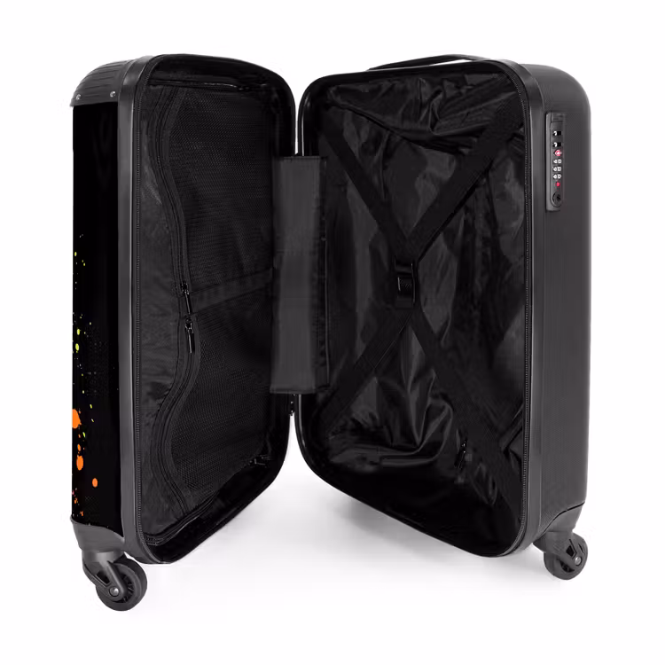 Suitcase - Paint Splatters - Colorful - Black — 3