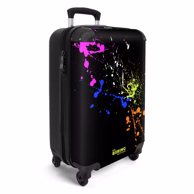 Suitcase - Paint Splatters - Colorful - Black — 4