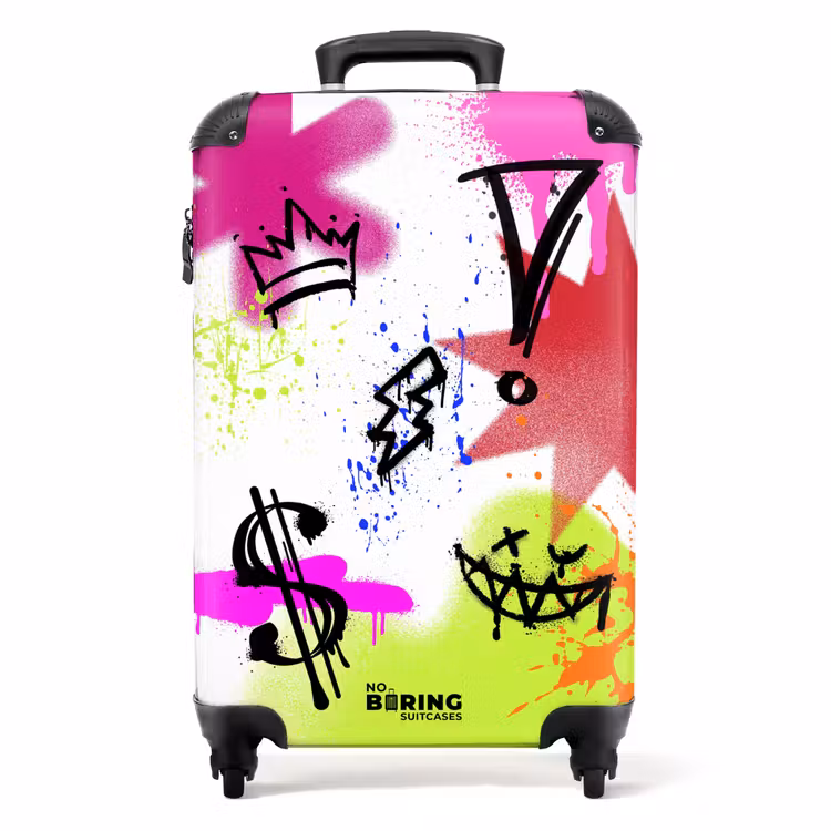 Suitcase - Symbols - Colorful - Graffiti — 1