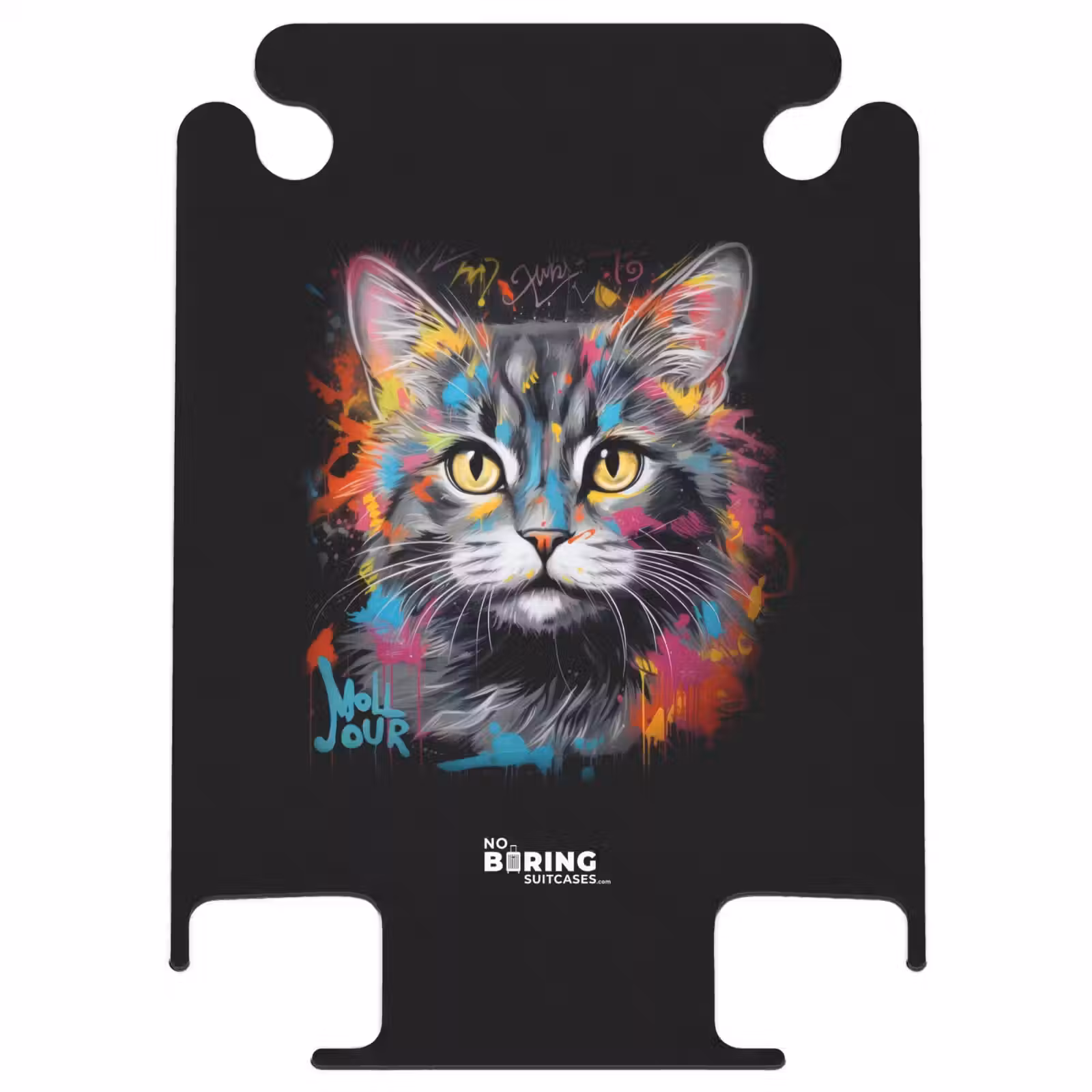CaseSwap™ - Cat with colorful brush strokes — 1