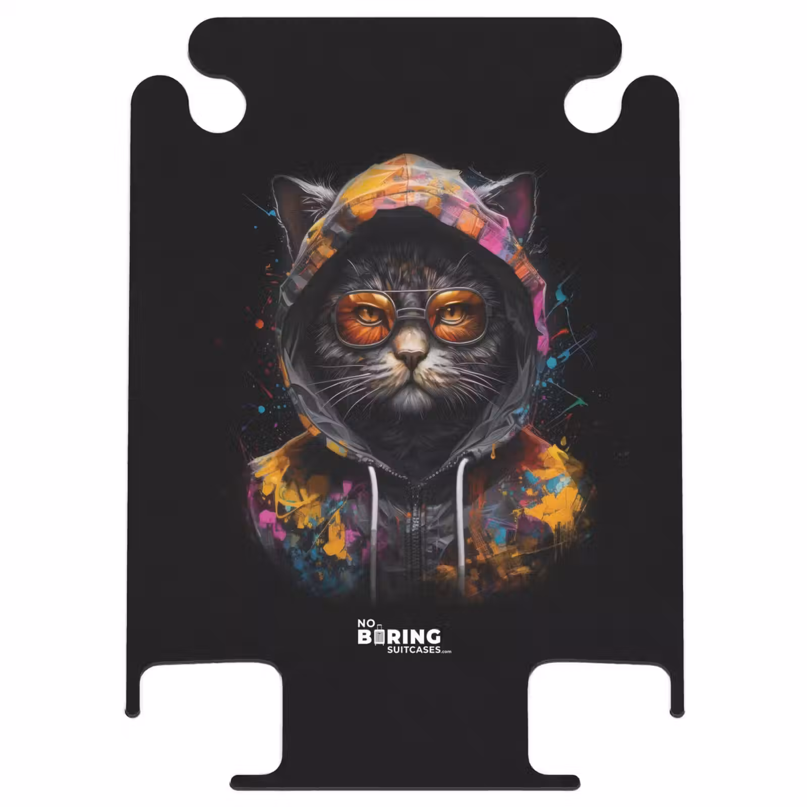 CaseSwap™ - Cat with colorful vest and orange glasses — 1