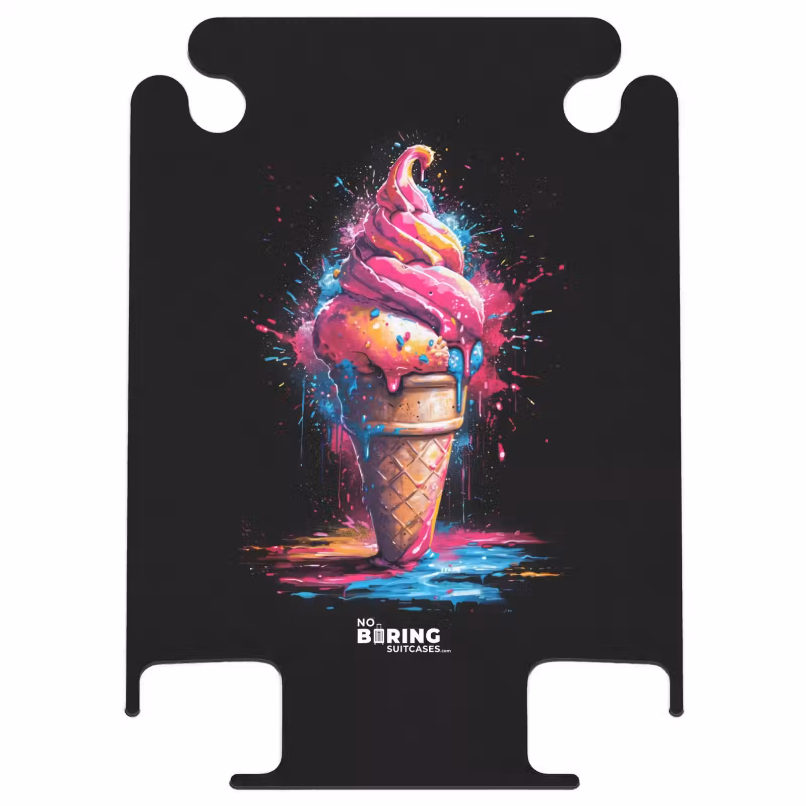 CaseSwap™ - Ice cream cone with blue and pink paint — 1