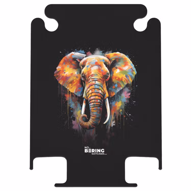 CaseSwap™ - Elephant decorated with colorful splashes — 1