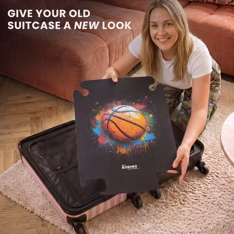 CaseSwap - Orange basketball amid paint splatters — 3