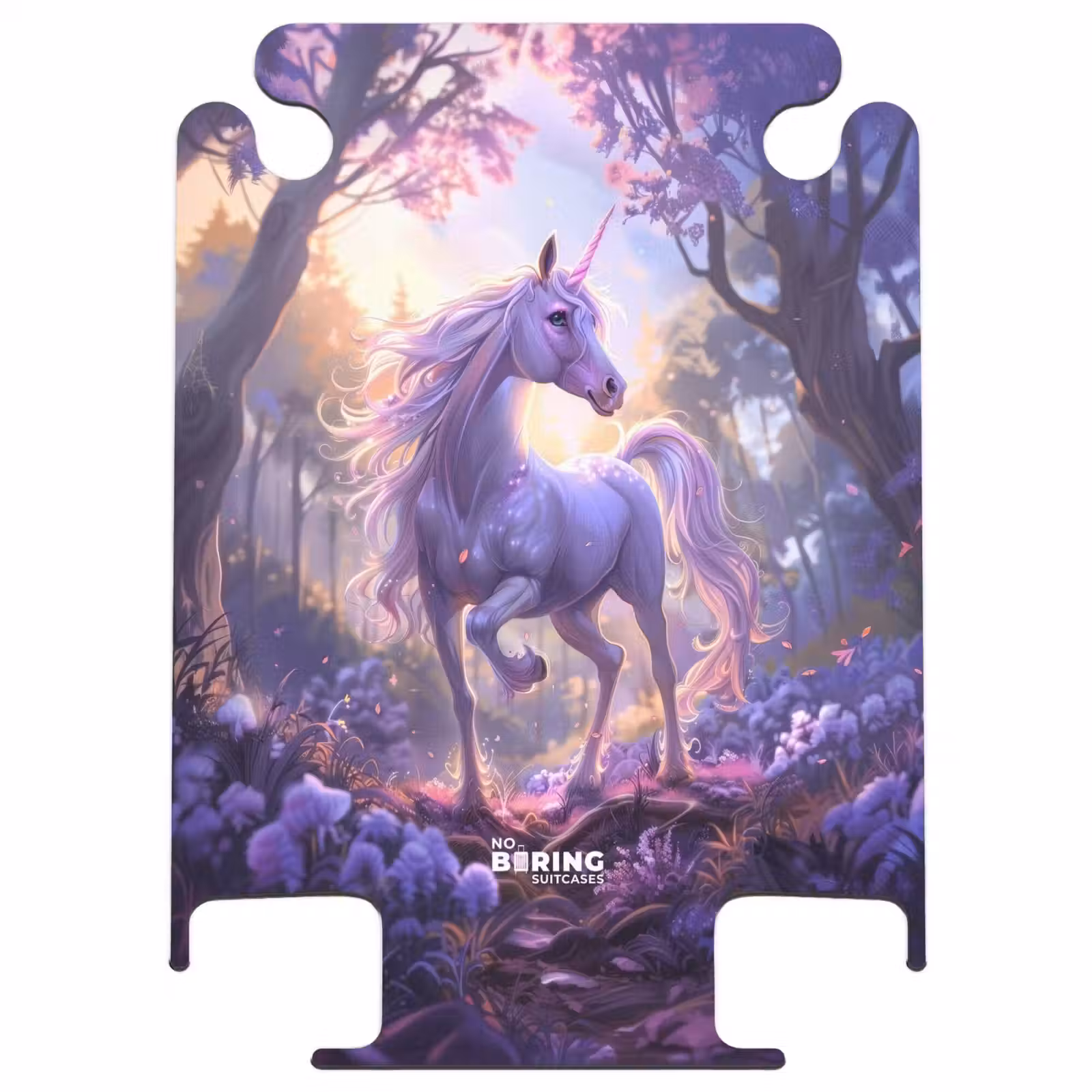 CaseSwap™ - Portrait of a Unicorn among Purple Flowers — 1