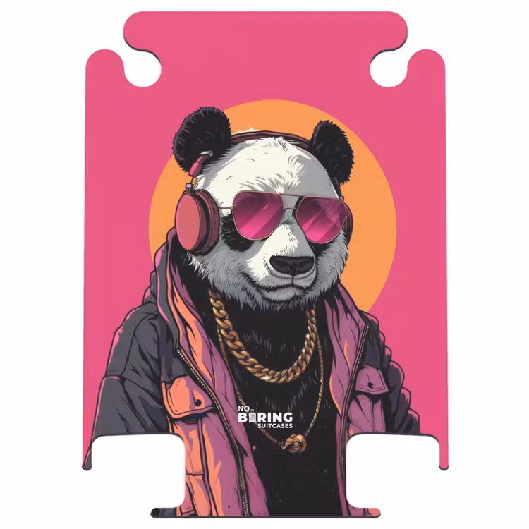 CaseSwap™ - Panda with Headphones, Sunglasses and Gold Chain — 1