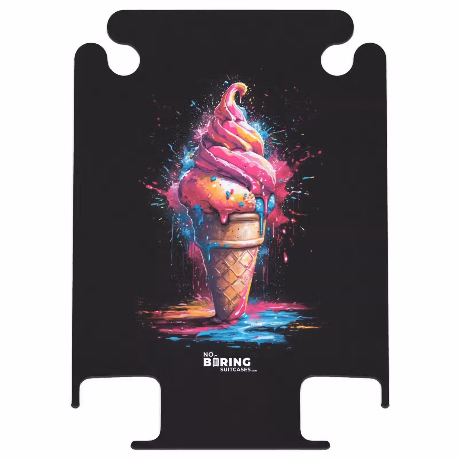 CaseSwap™ - Ice cream cone with Blue and Pink Paint — 1