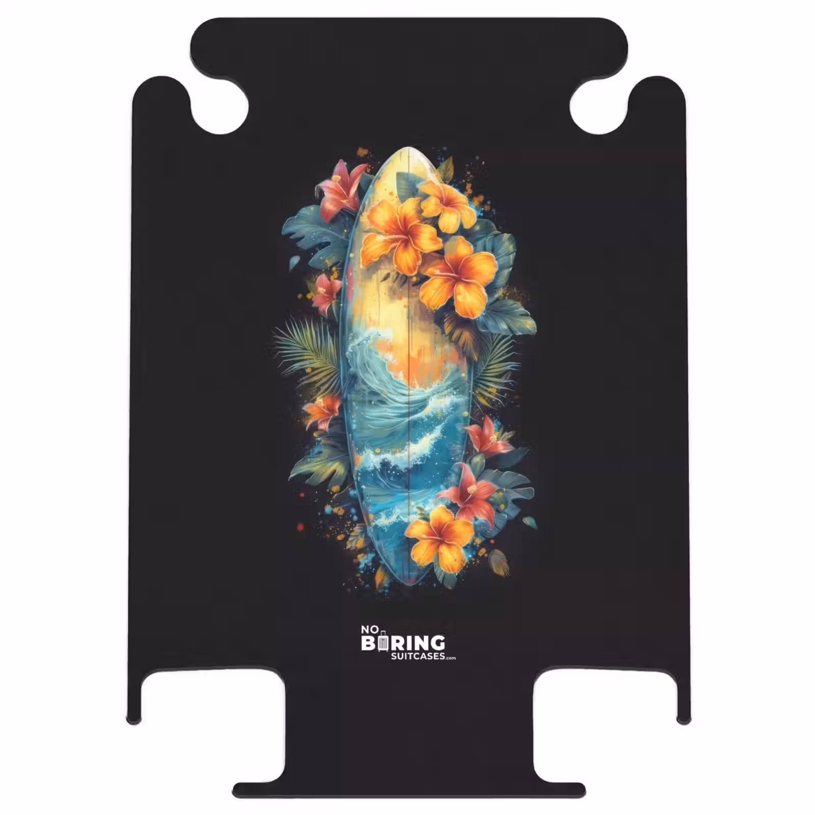CaseSwap™ - Surfboard Surrounded by Flowers — 1