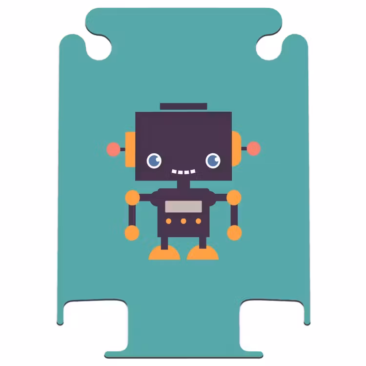 CaseSwap™ - Pixel robot green — 1