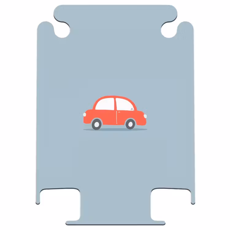 CaseSwap™ - Red car blue background — 1