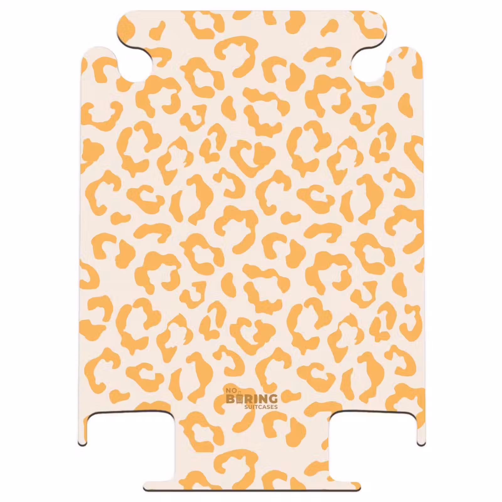 CaseSwap™ - Animal prints - Panther print suitcase in orange and cream color — 1
