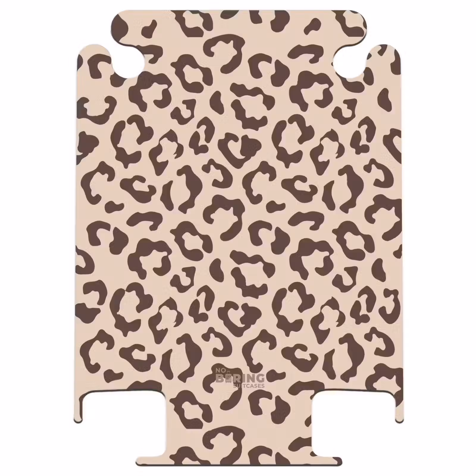 CaseSwap™ - Animal prints - Panther print suitcase in brown and beige — 1