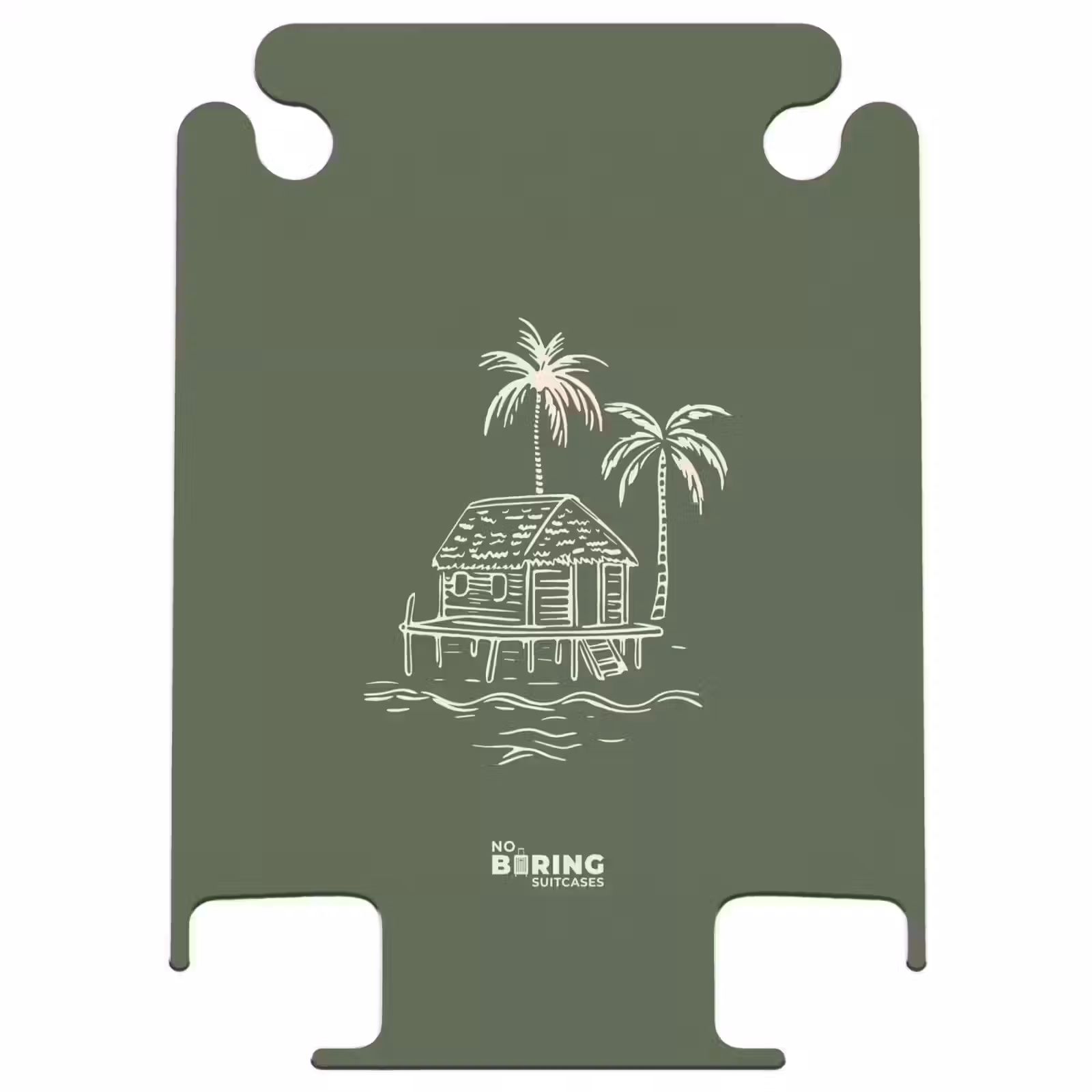 CaseSwap™ - Palm trees - Island on olive green background — 1