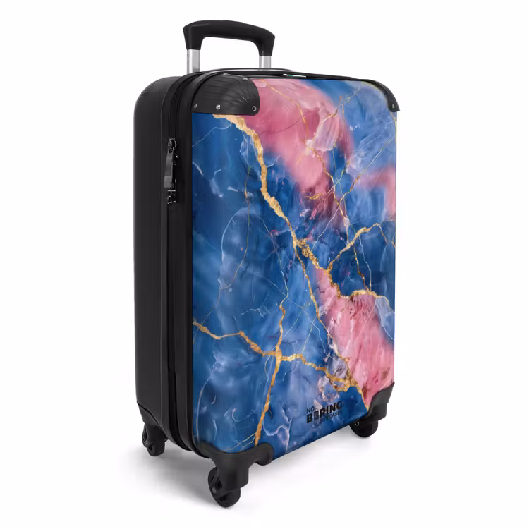 CaseSwap™ - Marble - Pink and Blue Marble with Golden Veins — 2