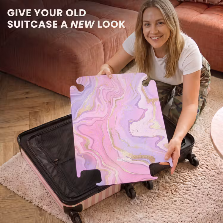 CaseSwap™ - Marble - Soft Pink and Purple Marble Waves — 3
