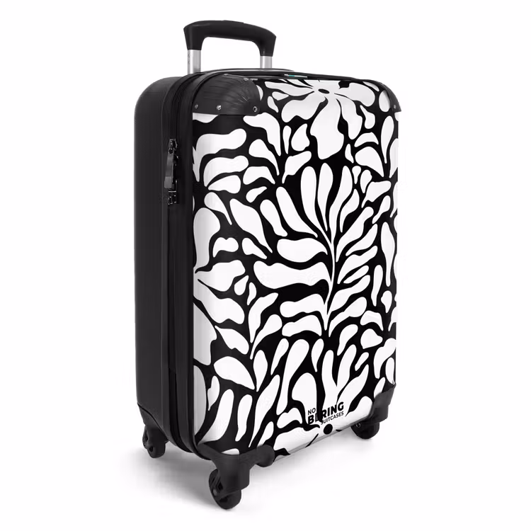CaseSwap - Abstract - Black/White Floral Pattern — 2