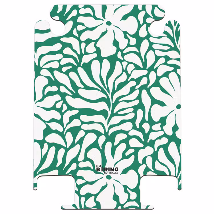 CaseSwap™ - Abstract - Green/White Floral Pattern — 1