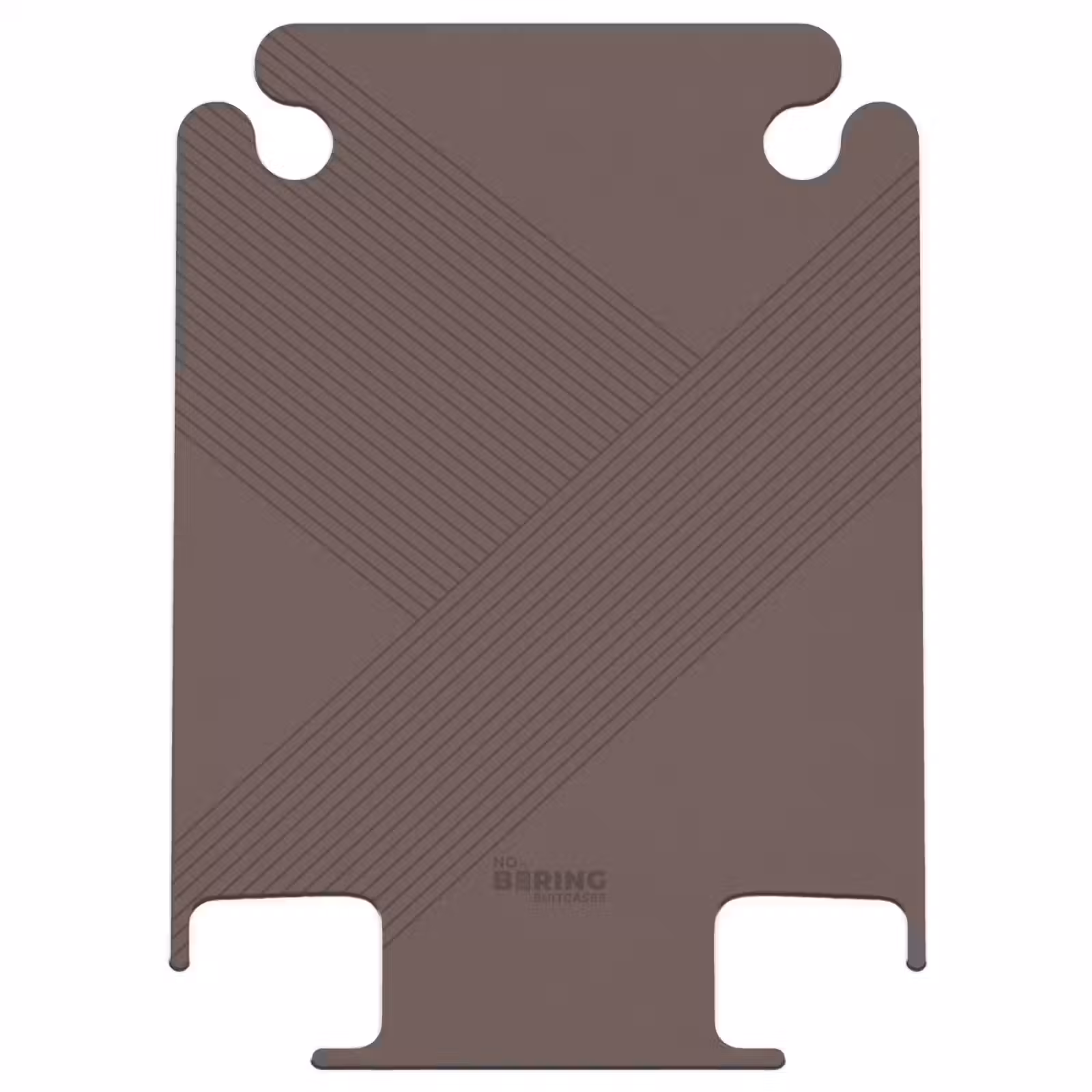 CaseSwap™ - Minimal - Crossing lines on dark brown — 1