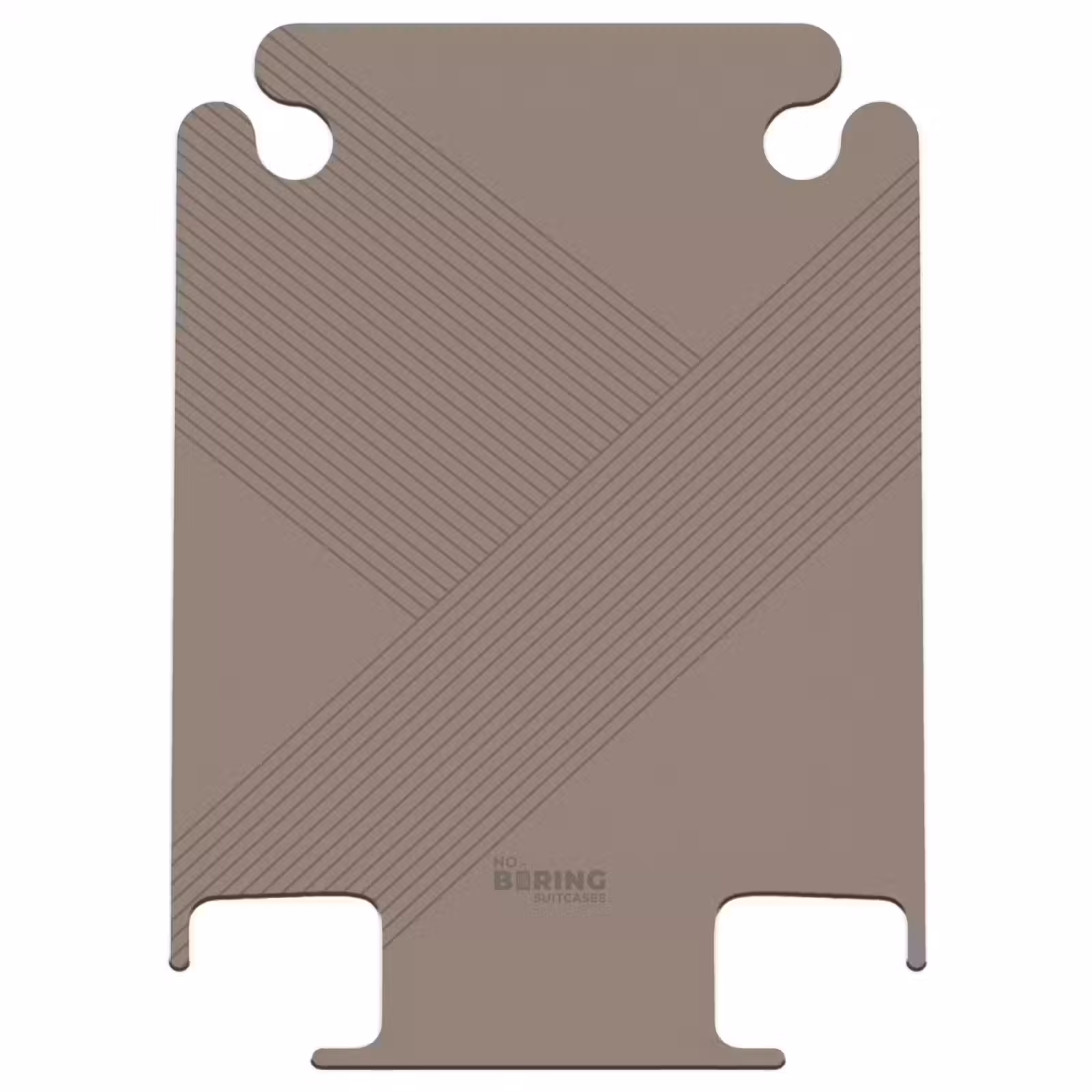 CaseSwap™ - Minimal - Crossing lines on dark taupe — 1