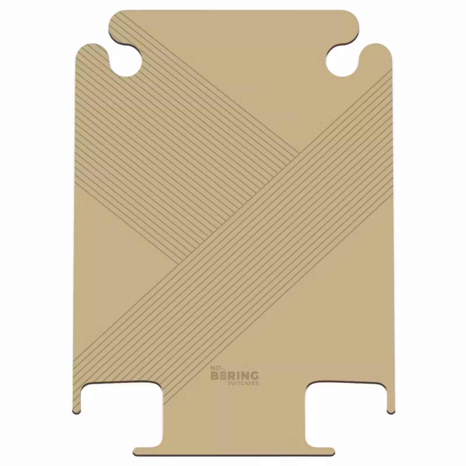 CaseSwap™ - Minimal - Crossing lines on golden beige — 1