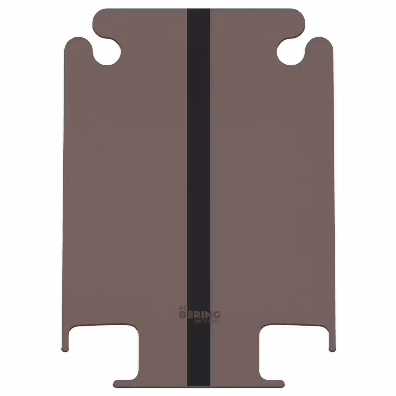 CaseSwap™ - Minimal - Dark brown with black stripe — 1