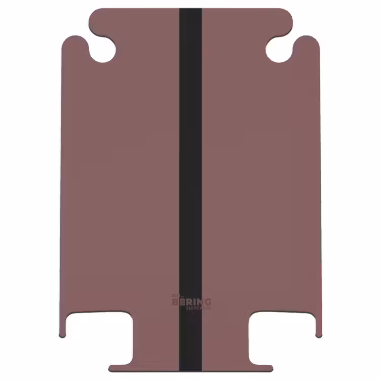 CaseSwap™ - Minimal - Chestnut brown with black stripe — 1