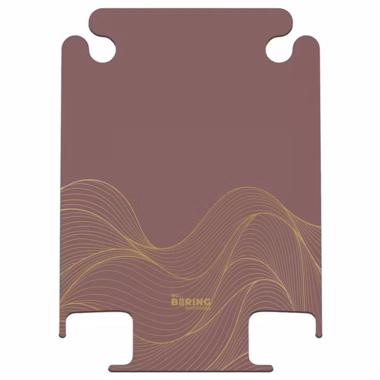 CaseSwap™ - Minimal - Chestnut brown with golden waves — 1