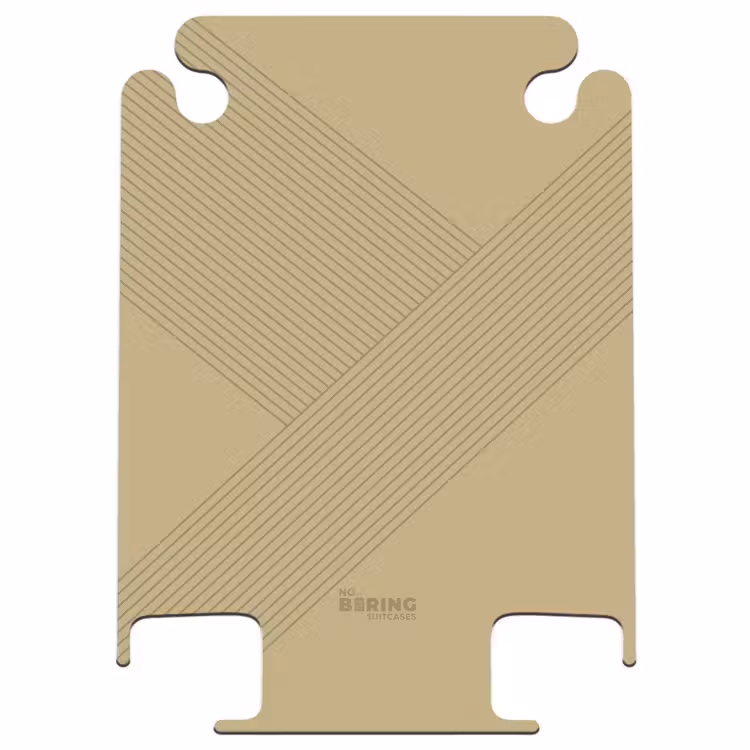CaseSwap™ - Minimal - Crossing lines on golden beige — 1