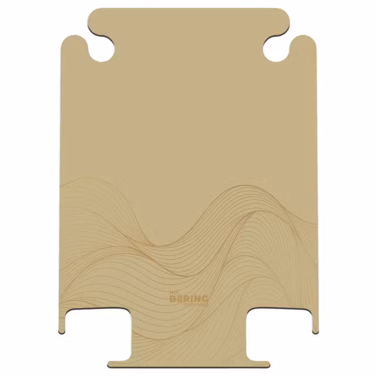 CaseSwap™ - Minimal - Golden brown with golden waves — 1