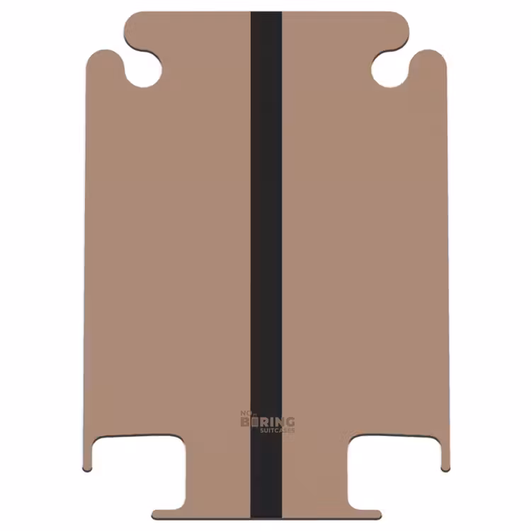 CaseSwap™ - Minimal - Warm brown with black stripe — 1