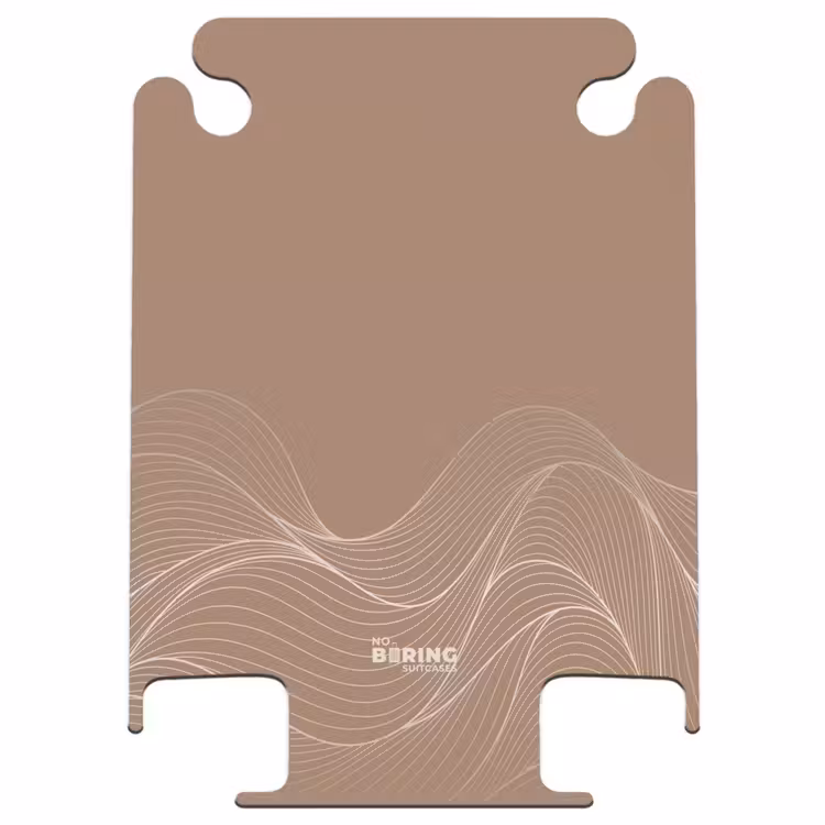CaseSwap™ - Minimal - Warm brown with waves — 1