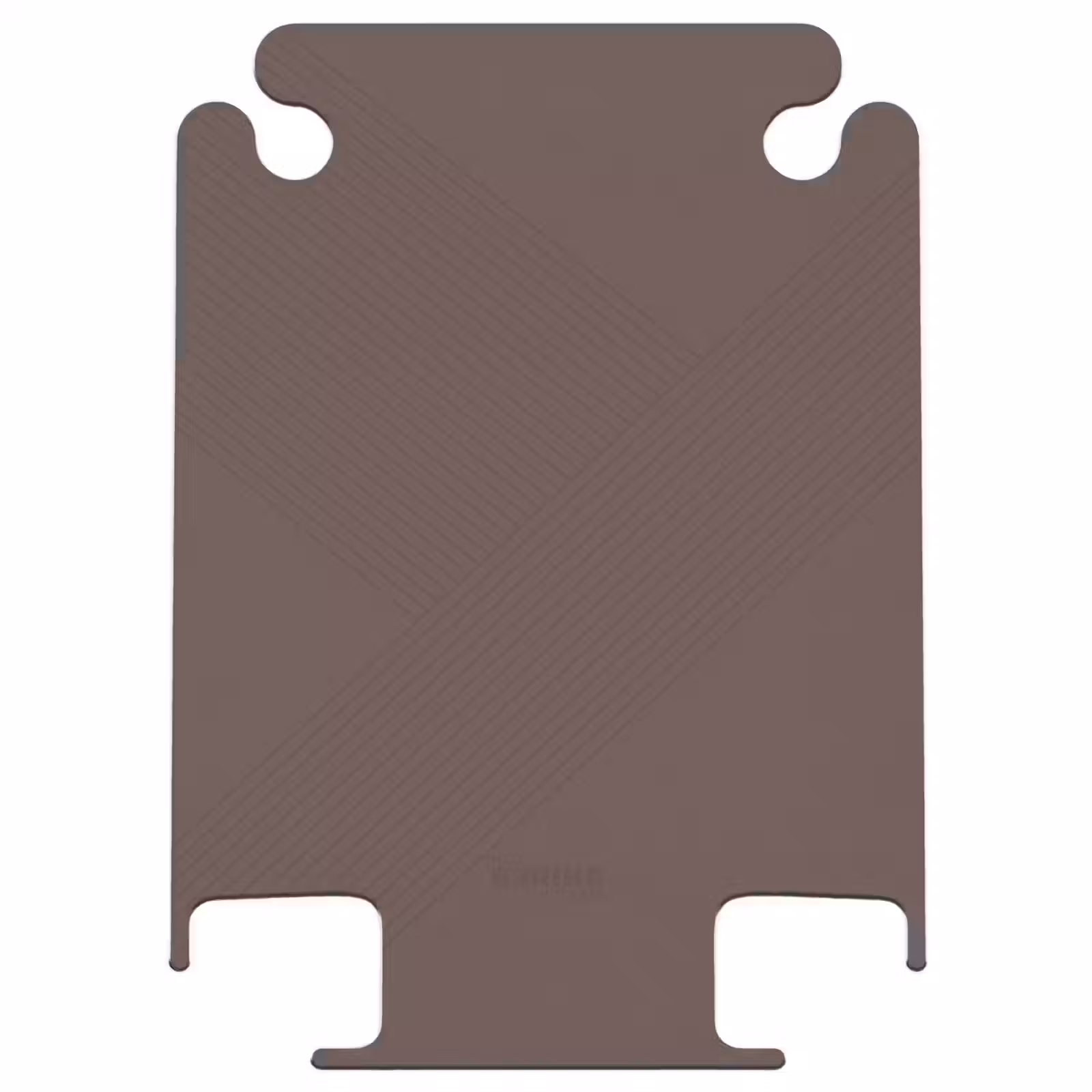CaseSwap™ - Minimal - Crossing lines on chocolate brown — 1