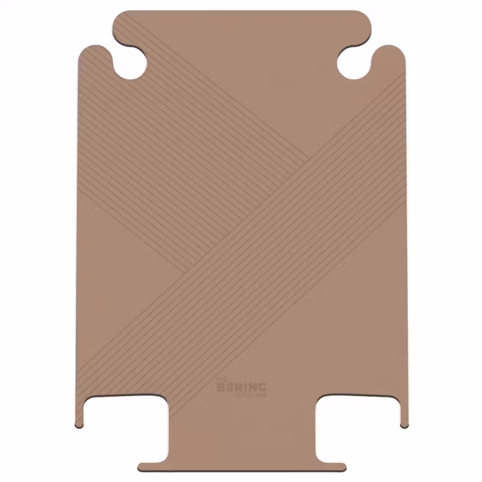 CaseSwap™ - Minimal - Crossing lines on mocha brown — 1