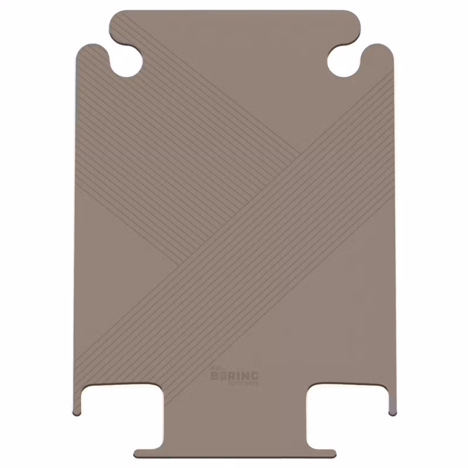 CaseSwap™ - Minimal - Crossing lines on taupe brown — 1