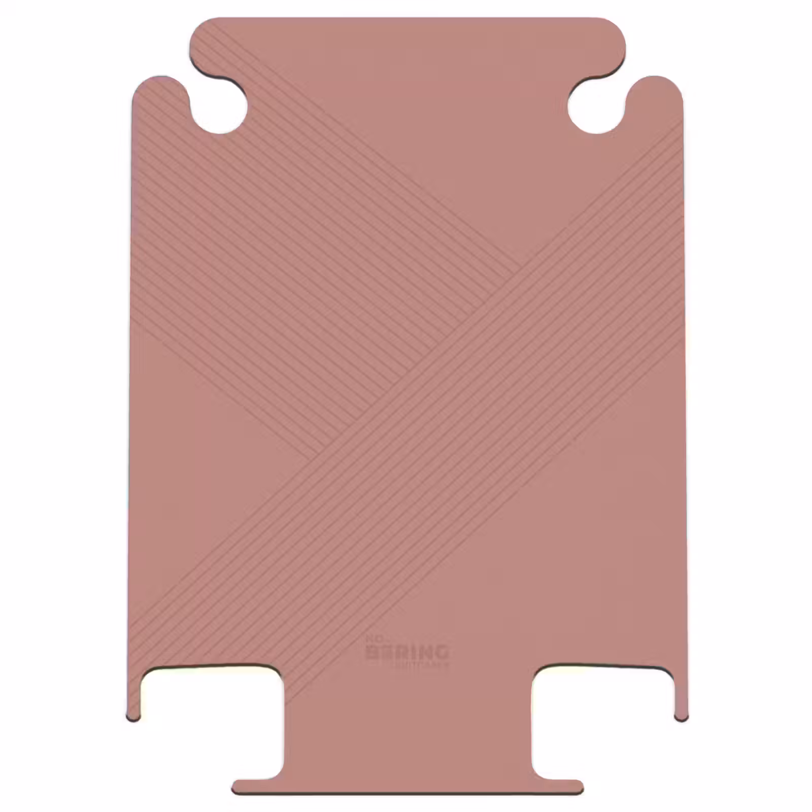 CaseSwap - Minimal - Crossing lines on terracotta pink — 1
