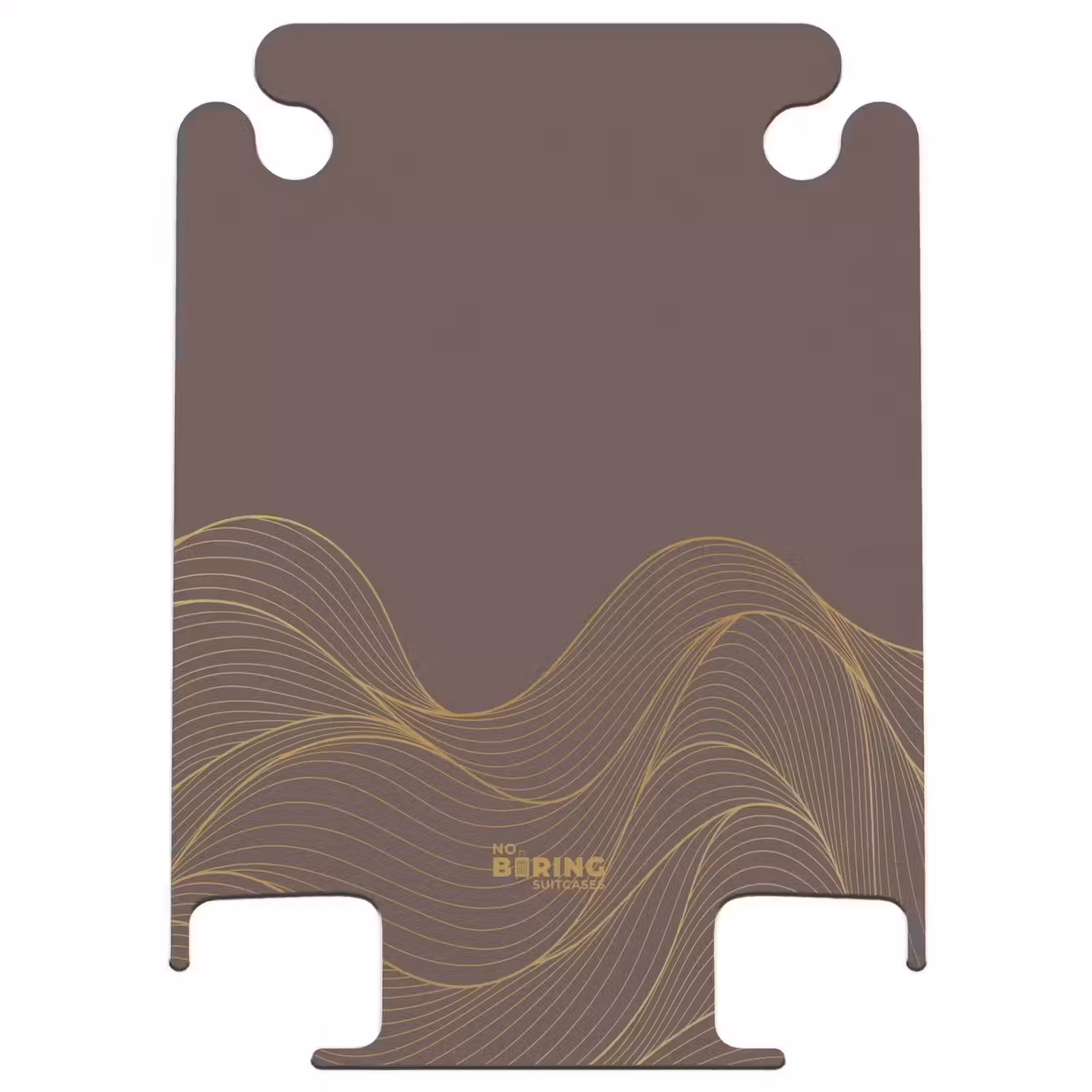 CaseSwap™ - Minimal - Dark brown with gold waves — 1