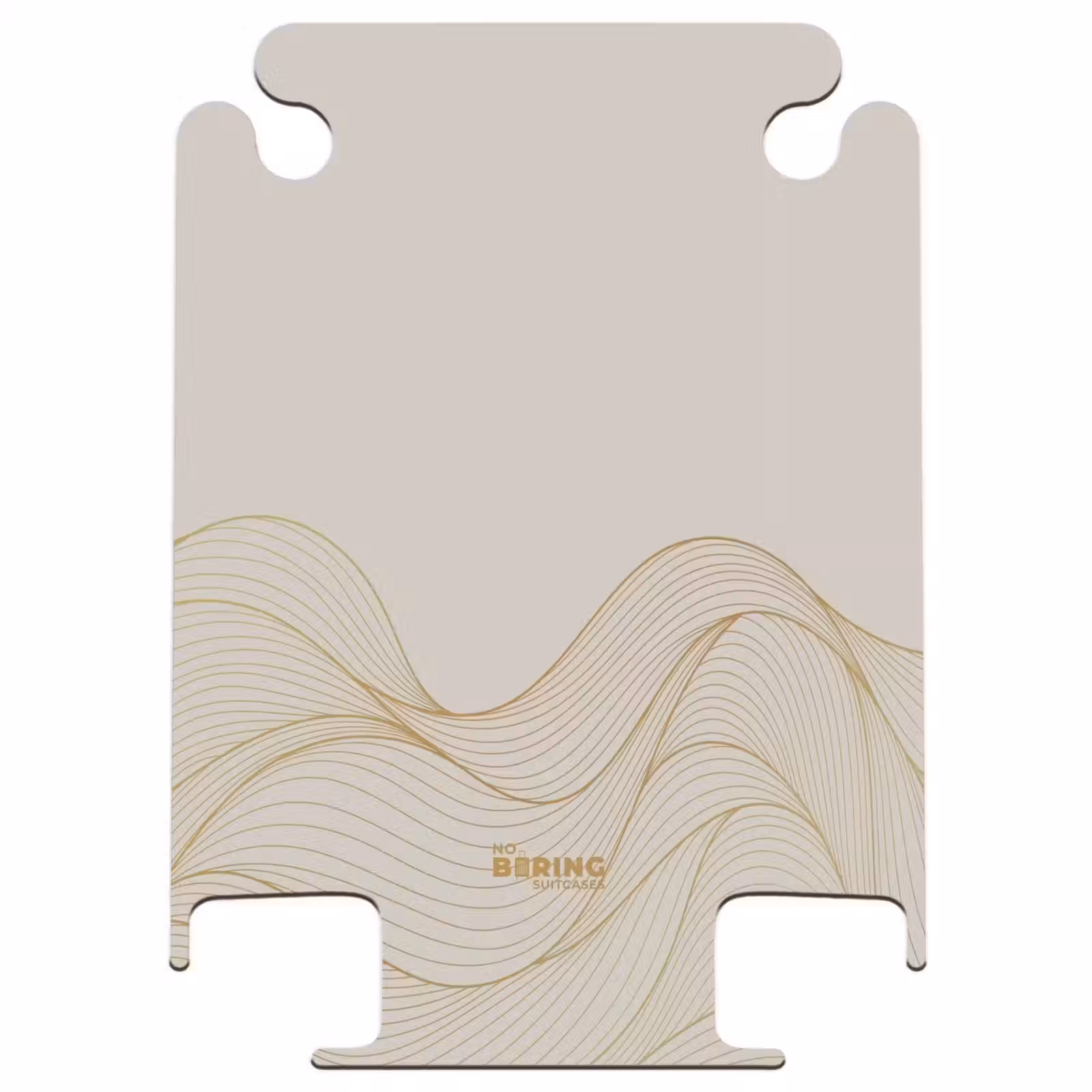 CaseSwap™ - Minimal - Light beige with gold stripes — 1