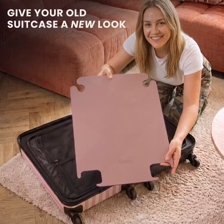 CaseSwap - Minimal - Crossing lines on terracotta pink — 3