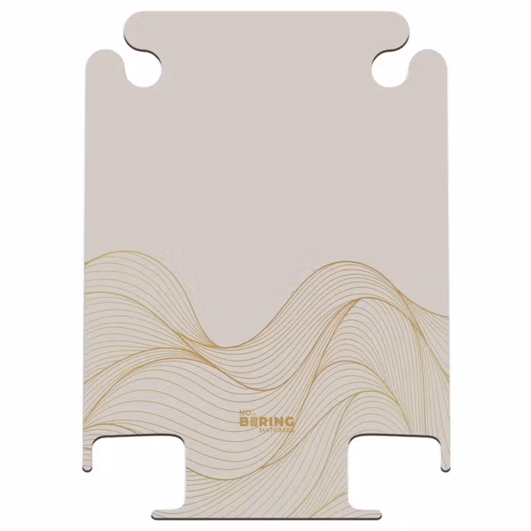 CaseSwap™ - Minimal - Light beige with gold stripes — 1