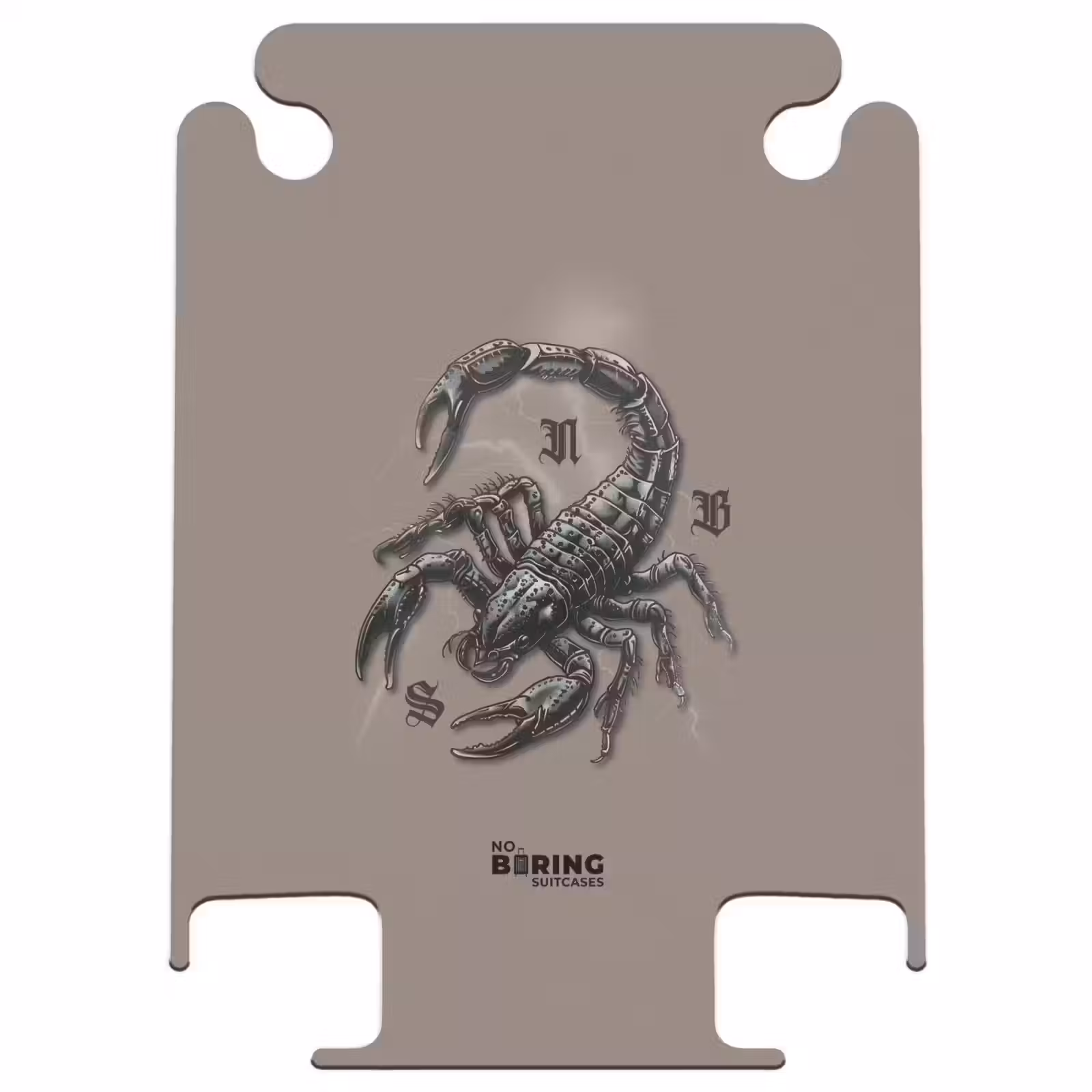 CaseSwap™ - Tattoo style- Realistic scorpion on Brown background — 1