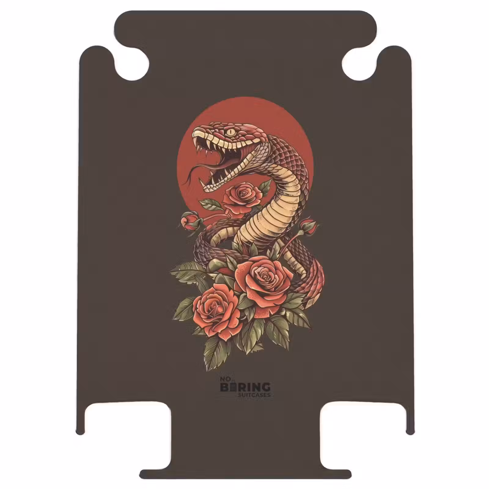 CaseSwap™ - Tattoo style- Realistic snake on brown background — 1