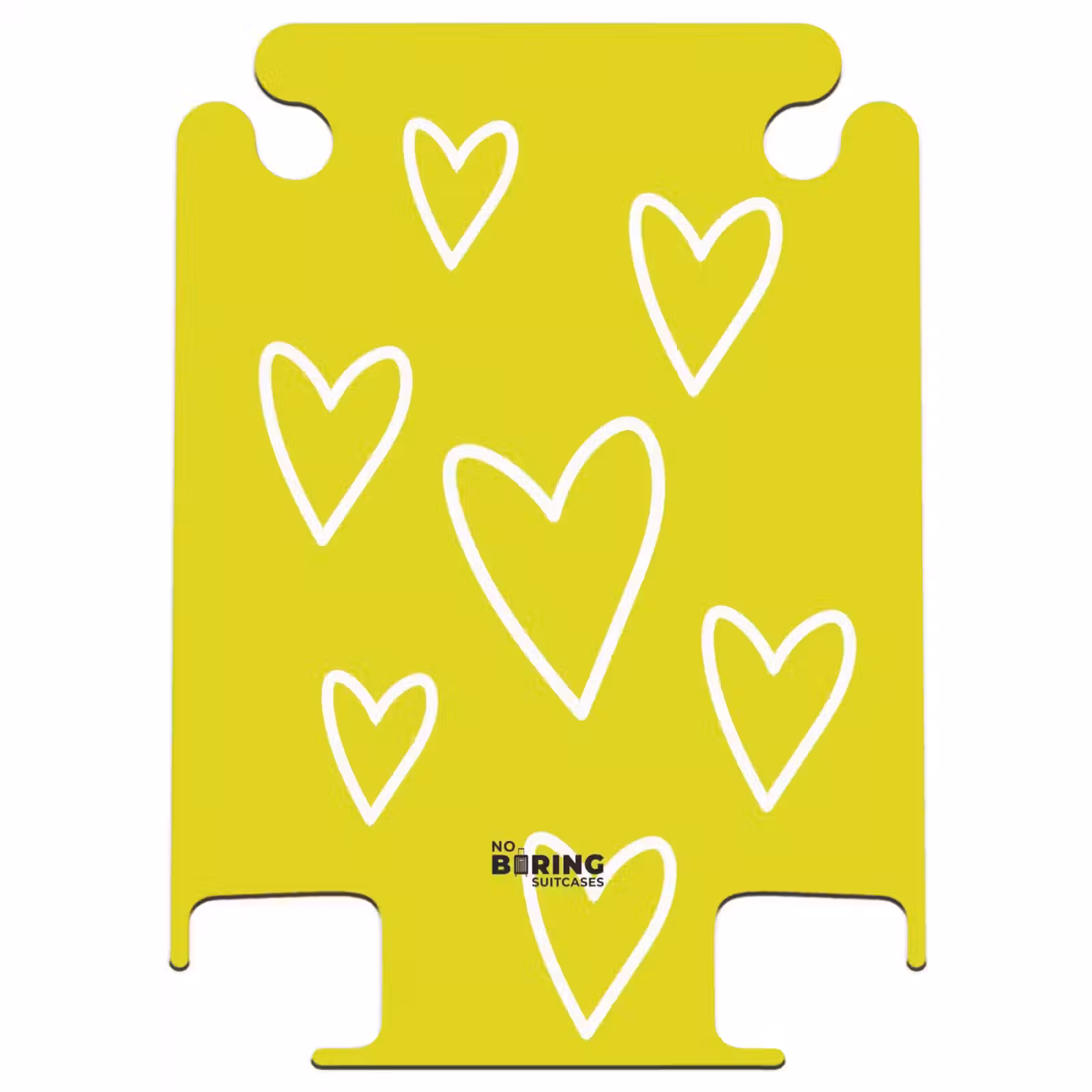CaseSwap™ - Patterns - Floating hearts on lemon yellow — 1