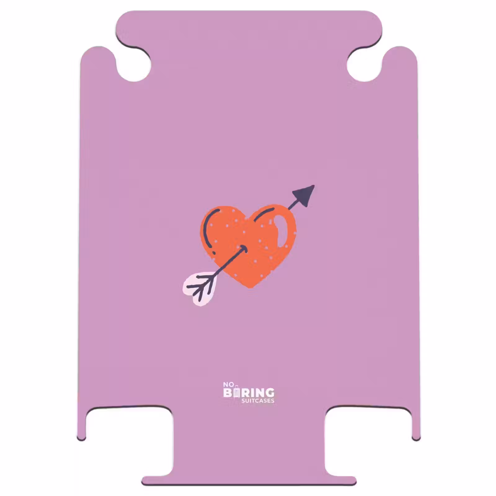 CaseSwap™ - Patterns - Red heart with arrow on purple background — 1