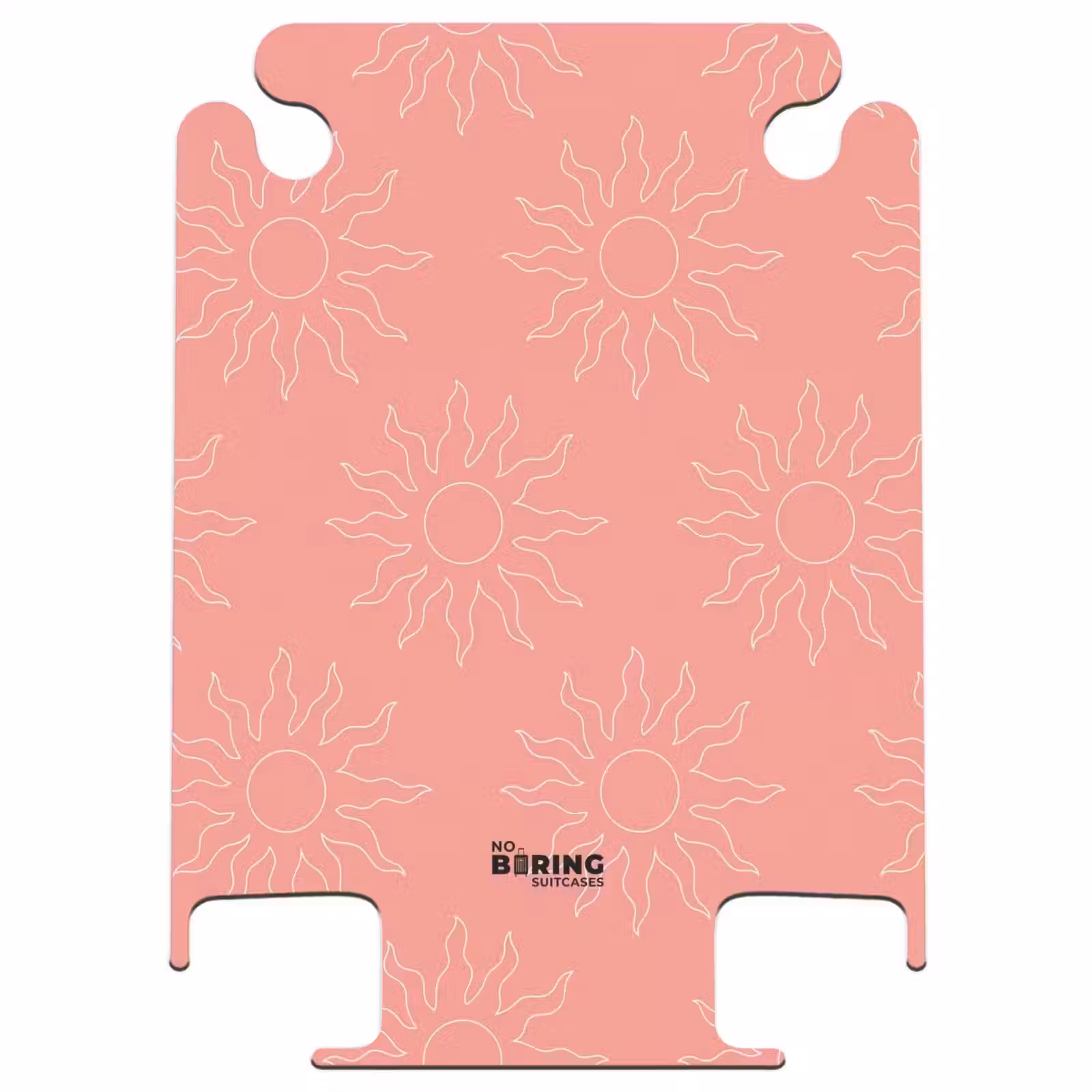 CaseSwap™ - Patterns - Sunburst pattern on coral pink background — 1