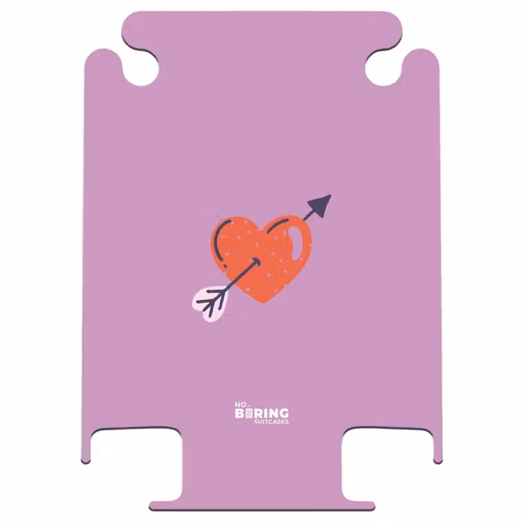 CaseSwap™ - Patterns - Red heart with arrow on purple background — 1