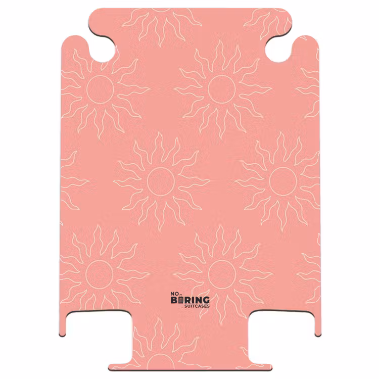 CaseSwap™ - Patterns - Sunburst pattern on coral pink background — 1