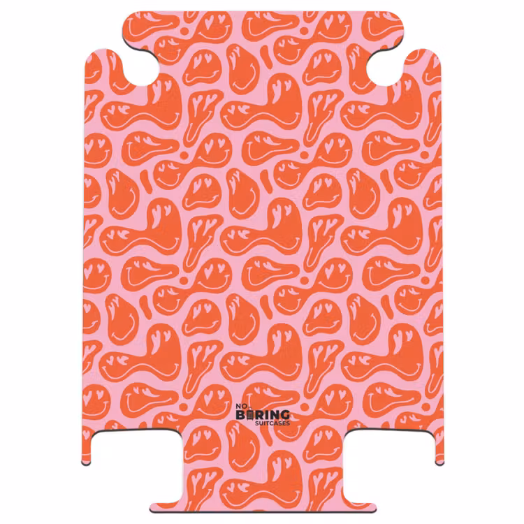 CaseSwap™ - Patterns - Pattern of distorted emojis on pink background — 1