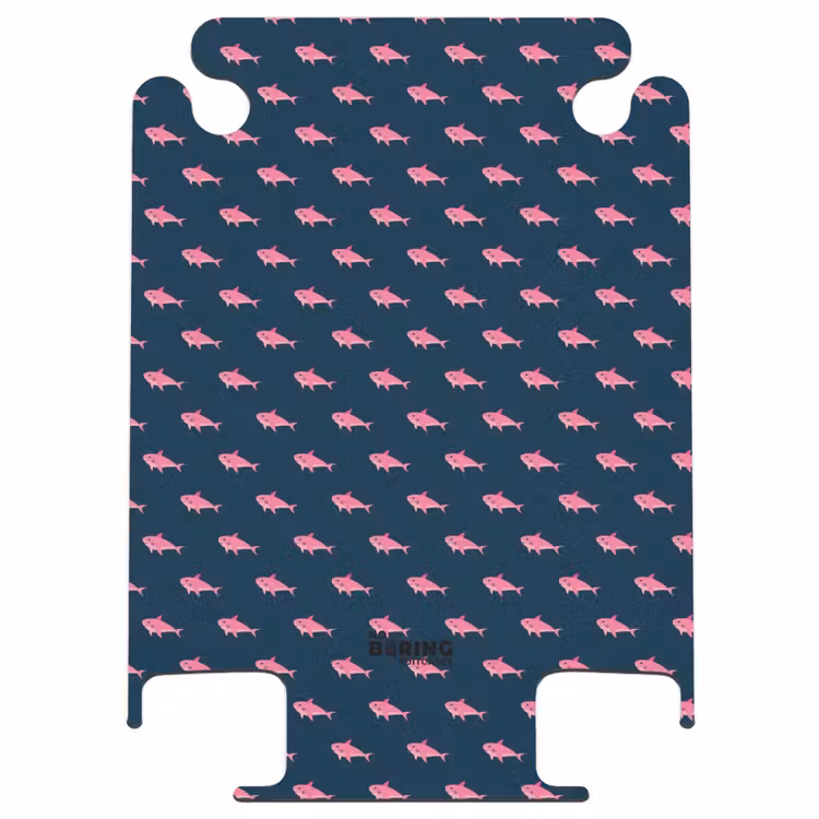 CaseSwap™ - Patterns - Pink sharks on dark blue background — 1