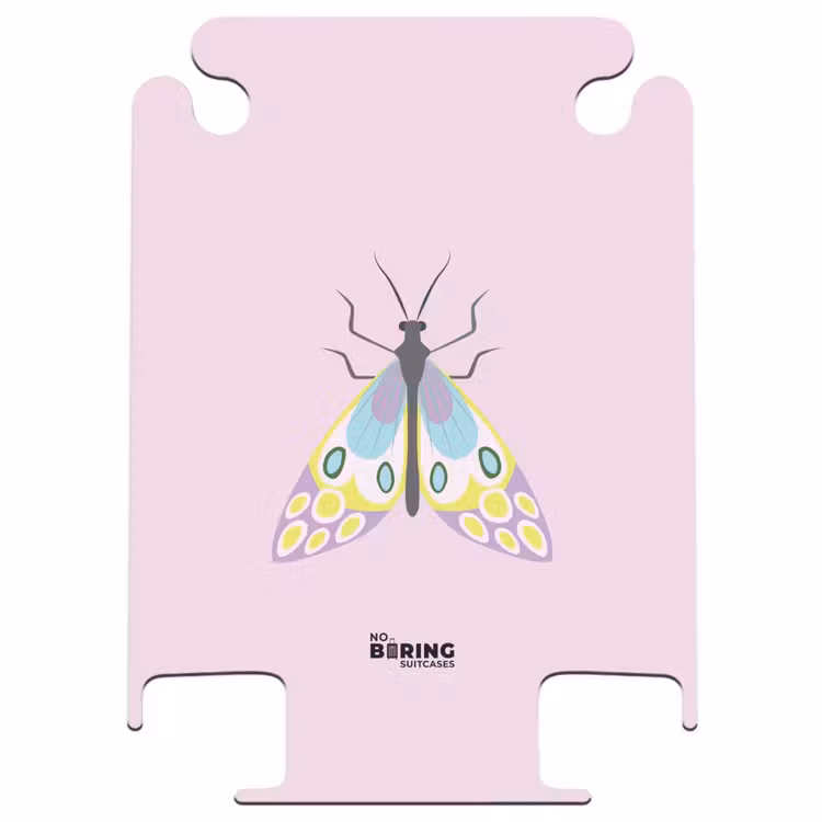 CaseSwap™ - Summer memories - Colorful moth on pink background — 1