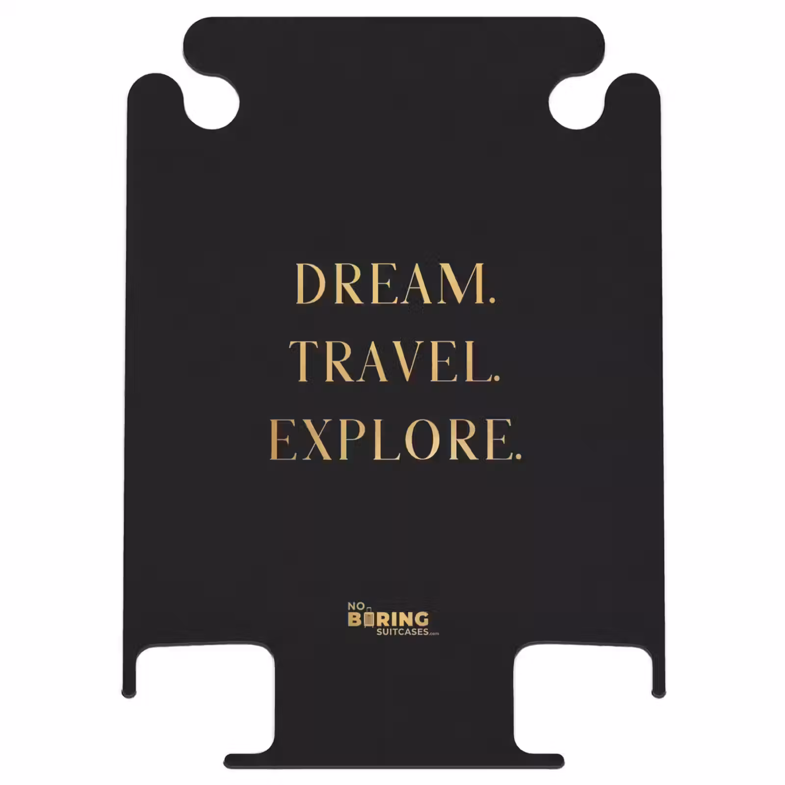 CaseSwap™ - Quotes - Dream travel explore - Gold - Travel - Black — 1